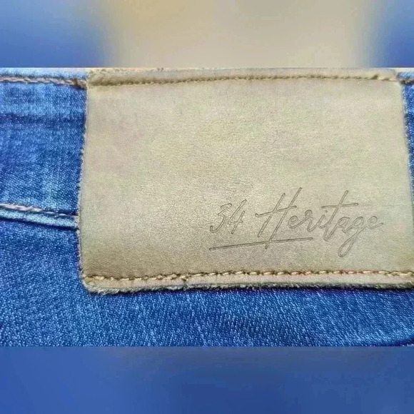 34 Heritage Courage Mid Rise Straight Leg Jeans 36/34 - Picture 15 of 16